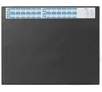 Durable 720407 Vade de escritorio con calendario, 650 x 520 mm, 1 unidad, azul oscuro
