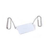 Durable 810423 Cadena para placas de identificación (850 mm, sin níquel) Bolsa de 10 piezas, plata metálica