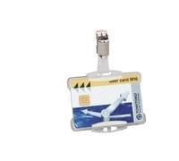 Durable 811819 identificador con pinza en diseño abierto para 1 tarje