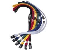 Durable 811910 Cinta textil (con cierre de seguridad, 44 x 10 mm) Paquete de 10 piezas, gris