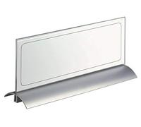 Durable 820319 Portanombres de mesa Desk Presenter de Luxe, 105 x 297 mm, acrílico con aluminio