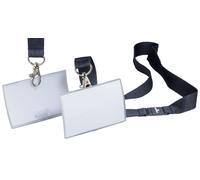 Durable 821719 Portanombres Click Fold 54 x 90 mm, con banda textil de 44 cm (ne