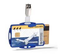 Durable 821806 Porta tarjetas de identificación, 1 paquete de 25, azul
