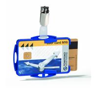 Durable 821806 Porta tarjetas de identificación, 1 paquete de 25, azul Azul Por