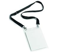Durable Placa de nombre de evento 852501 A6 con correa textil Dúo 10 piezas negro
