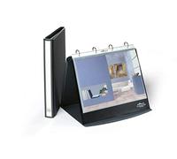 Durable 856739 Tabla del rotafolio Durastar, con 10 fundas de PP, paisaje A4, 265 x 260 x 330 mm, basalto