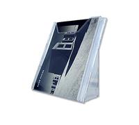 Durable 857819 Dispensador de folletos Combiboxx A4, 1 compartimento, para aplicación de mesa y pared, transparente