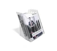 DURABLE Dispensador de folletos Combiboxx A4 Set L, 3 compartimentos, sobremesa y pared, transparente