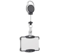 Durable 868901 identificador con Jojo EXTRA STRONG con correa reforzada, para tarjetas 54 x 87 mm (H x W), 1 pieza, negro