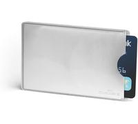 Durable 890023 Estuche para tarjetas de crédito con protección Rfid, bolsa de 10 estuches para tarjetas, plateado