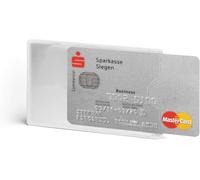 Durable 890319 Identificador de tarjeta de crédito (con bloqueo de RFID, protección de RFID, bolsa de 3 Identificadors de tarjetas) transparente
