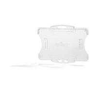 DURABLE Soporte de placa 891819 para 1 placa 54 x 85 mm, paquete de 10 piezas, transparente