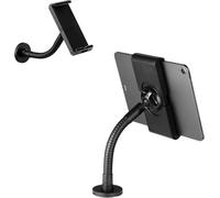 Durable 894401 - Soporte para Tablet (Cuello de Cisne, Montaje en Pared o Mesa, Giratorio 360°, para Tablets de 7 a 13"), Color Negro