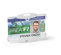 Durable 898810 Identificador ECO para 1 tarjeta, certificado Blue Angel, paquete de 10, gris