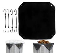 Durable Air Conditioner Protector, Two Styles Available Air Conditioner Covers for Outside, Multiple Sizes AC Covers for Outside Unit, Snow Leaf Guard, Top Universal Defender Mesh Design (B,26*26in)