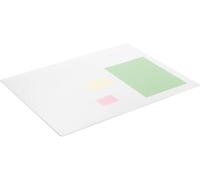 Durable Almohadilla de escritorio con ranura decorativa, 65 x 50 cm, antideslumbrante, antideslizante, PP, Made in Germany, transparente