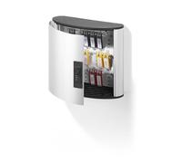 Durable Armario para Llaves Key Box Code para 18 Llaves, Plata, 196923 | Caja de seguridad metálica con cerradura de combinación, aluminio, incluye 6 llaveros Key Clip, Made in Poland