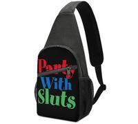 Durable Bandoleras Cruzada Fiesta Con Zorras Bolsa De Pecho Multiusos Bandoleras Para Colegio, Hiking, Trabajo