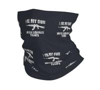 Durable Calentador De Cuello Engraso Mi Pistola con Lágrimas Liberales Pañuelo De Cabeza Unisexo Polainas De Cuello para Caza Pesca Deportes
