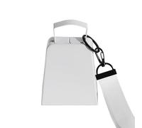 Durable Cheer Cowbell - Cencerro de 4 pulgadas con revestimiento antioxidante para actividades deportivas, accesorio de animación con cuerda de muñeca segura