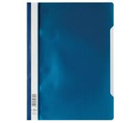 Durable Clear View A4 Document Folder Dark Blue Transparent Front Cover Pack