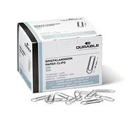 DURABLE Clips para cartas 121125 – 32 mm, galvanizados – 1000 piezas