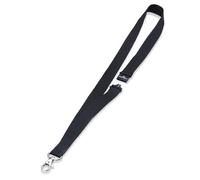 Durable Cordón ECO con mosquetón y cierre de seguridad, 10 piezas, negro, 824001