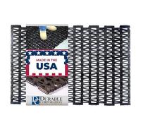 Durable Corporation-108H2436 Durite Tapete de entrada reciclado para exteriores, tejido de espiga, 24 x 36 pulgadas, negro