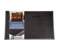 Durable Corporation - Alfombrilla de Entrada de Goma Resistente para Zonas al Aire Libre, 28 Pulgadas de Ancho x 46 Pulgadas de Largo x 1,5 cm de Grosor, Color Negro