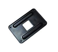 Durable CPU Disipador de calor plano posterior 6#-32 soporte de rosca fija, placa de hierro con buena disipación de calor para AMD/AM4+ negro
