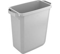 DURABLE Contenedor de basura Durabin Eco 60 l, certificado Ángel Azul, con asas, gris, sin tapa