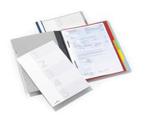 Durable Divisoflex Carpeta Clasificadora, 5 Particiones, azul, 255706 | azul plástico, mecanismos de grapado individuales, para proyectos y presentaciones, con tiras de etiquetas, Made in Poland