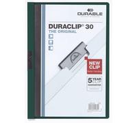 Durable DURACLIP 30 A4 PVC Negro, Verde, Transparente - Carpeta (PVC, Negro, Verde, Transparente, A4, 30 hojas)