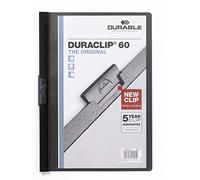 Durable Duraclip - Carpeta, 60 hojas, A4, color negro
