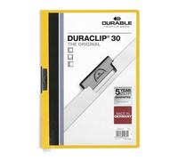 Durable Duraclip Portafolios amarillo A4 para 30 páginas
