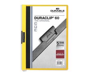 Durable Duraclip Portafolios amarillo A4 para 60 páginas