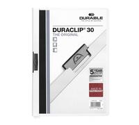 Durable Duraclip Portafolios blanco para 30 páginas