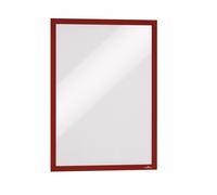 Durable DURAFRAME Self-Adhesive Magnetic Frame A3 Format In Red Pack of 2 Fr