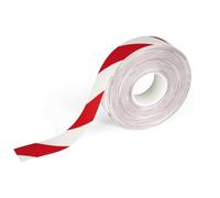 Durable Duraline 1021132 - Cinta adhesiva para marcar suelos (50 mm x 0,5 mm x 30 m), color rojo y blanco