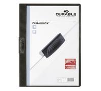 Durable Duraquick Clip Folder, A4 Size - Black, Pack of 20