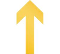 Durable Flecha adhesiva para el suelo, extraíble, 100 mm x aproximadamente0,2 mm x 200 mm, 10 piezas, amarillo, 104804