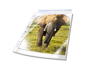 Durable Funda para folletos A4 extra ancha, 240x310 mm, 90my, transparente, 50 unidades, 999111197