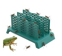 Durable Gecko Feeder, Chameleon Feeding Bowl, Anti-Escape Terrarium Box with Easy Access, Lizard and Amphibian Feeding Tool for Tank, Reptile Habitat Feeder with Ventilated Lid, Hunting Food Accessory