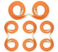 Durable Hanging Queue Divider for Birthday Parties/Restaurants/Concerts/Theaters,Commercial Crowd Control Rope 8 Pack, 2/4/8/10 Feet Long(Orange,4.9ft/150cm)