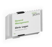 Durable Information Sign 149 x 105.5 mm Silver Door and Wall Sign Includes F