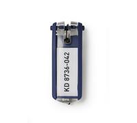 Durable Llavero Key Clip, 6 piezas, azul oscuro, 195707