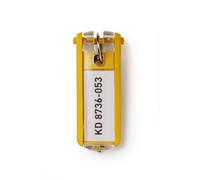 Durable Llavero Key Clip, 6 piezas, amarillo, 195704 6x Amarillo