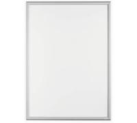 Durable Marco a presión Marco para póster A1, autoadhesivo + juego de tornillos, 1 pieza, aluminio anodizado plata, 500923