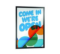 Durable Marco informativo Duraframe poster 50 x 70, marco autoadhesivo para póster, resistente a los rayos UV, 1 pieza, negro, 505401