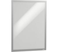 Durable Marco informativo Duraframe póster A2, marco autoadhesivo para póster, resistente a los rayos UV, 1 pieza, plata, 505323